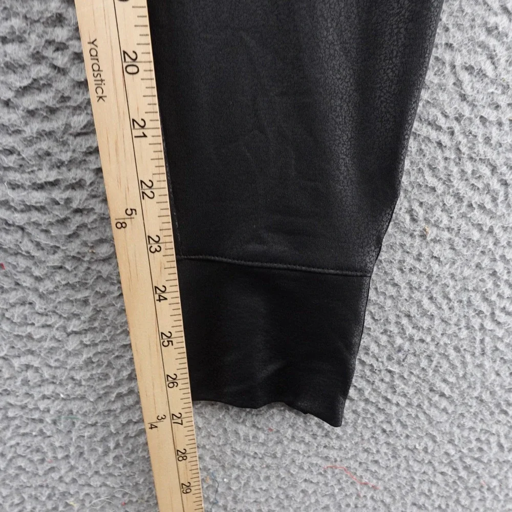 X by Gottex Studio Womens Black Faux Leather Joggers Ankle Zip Pants XS GM8011L - Picture 11 of 13